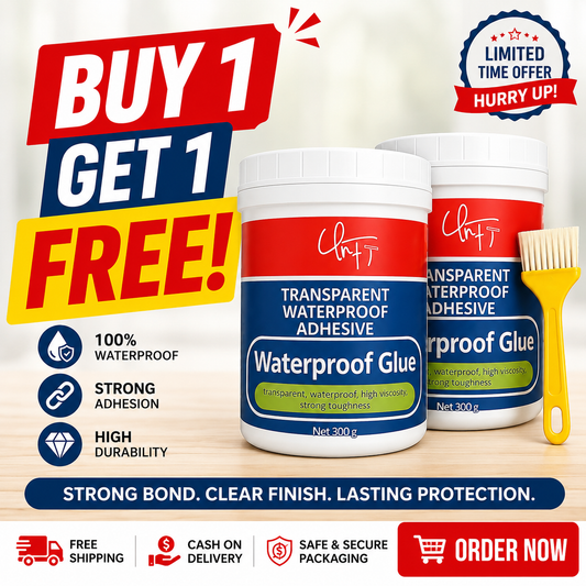 Transparent Waterproof Glue Plus Brush (Buy 1 Get 1 FREE)
