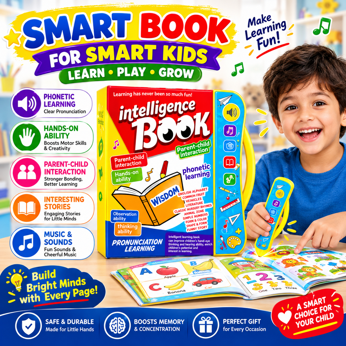 Smart Audio Book for Smart Kids — Learn, Play & Grow! 📚✨