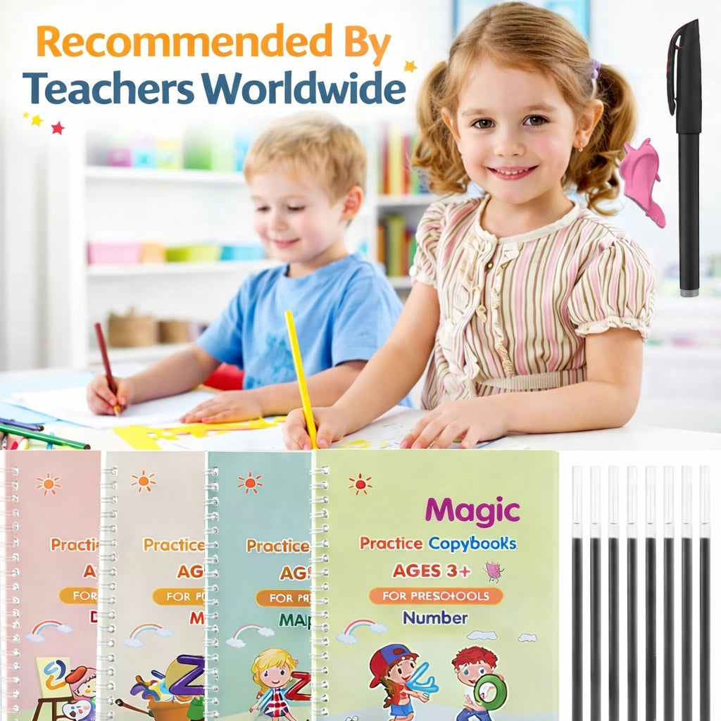 Magic Practice Copybook (4 Book + 10 Refill) (A-127)