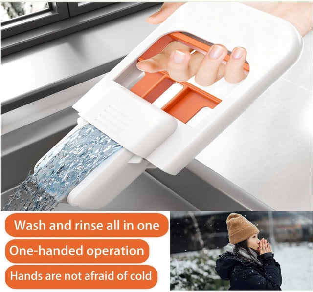 Mini Foldable Floor & Kitchen Mop | Compact Water Squeegee with Easy-Grip Handle (Pack of 1)