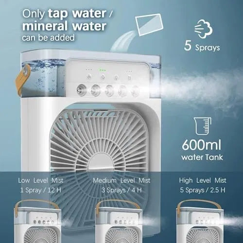 Smart Mini Air Cooler – Portable Cooling Fan for Home & Office