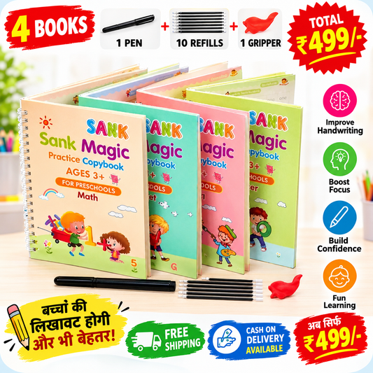 Magic Practice Copybook (4 Book + 10 Refill) (A-127)
