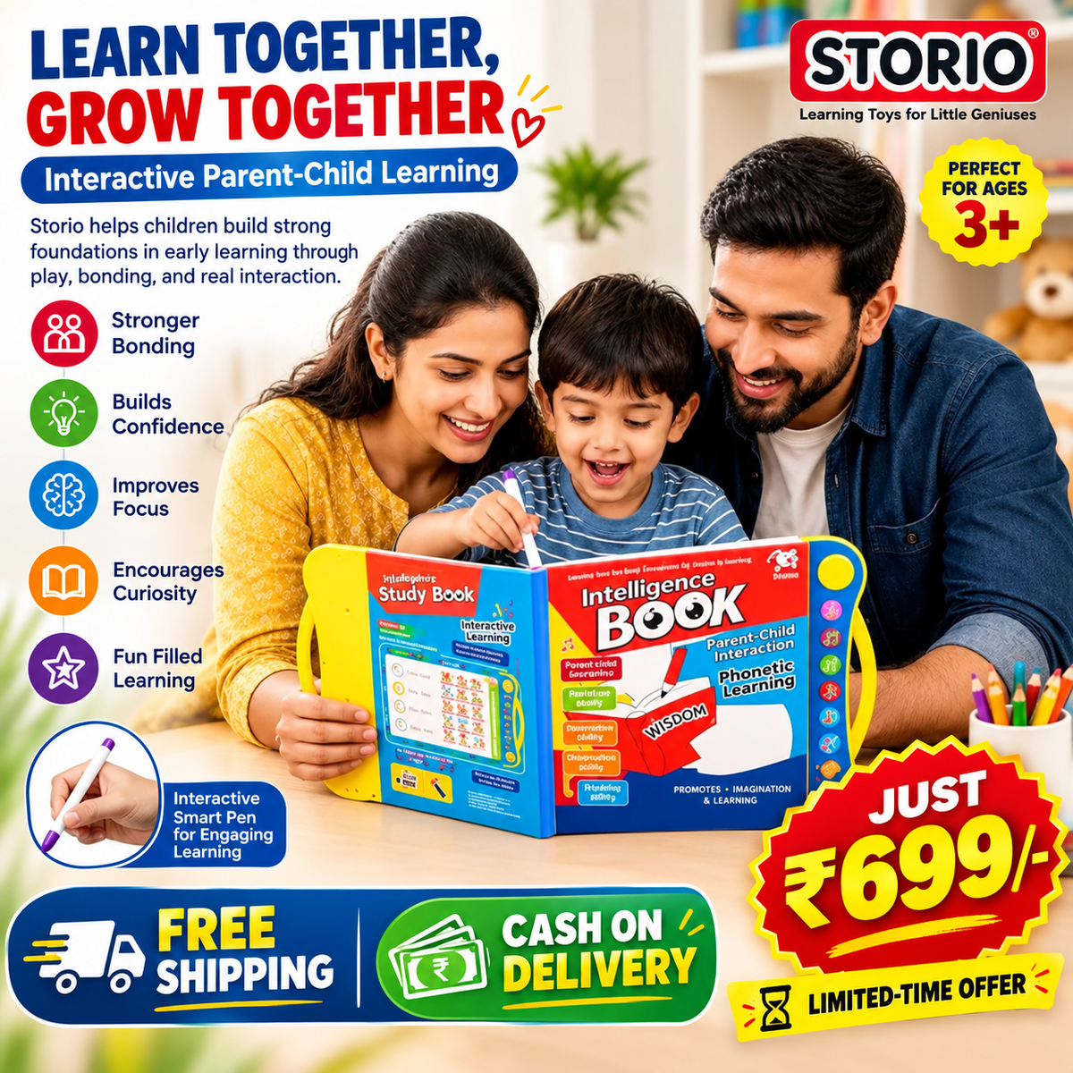 Smart Audio Book for Smart Kids — Learn, Play & Grow! 📚✨